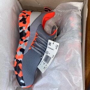 Adidas Kids Shoes in Gray and Orange